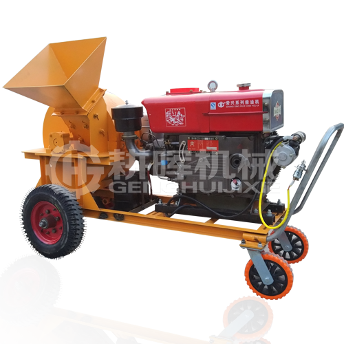 GH500移動柴油木削機500型移動柴油菇木粉碎機