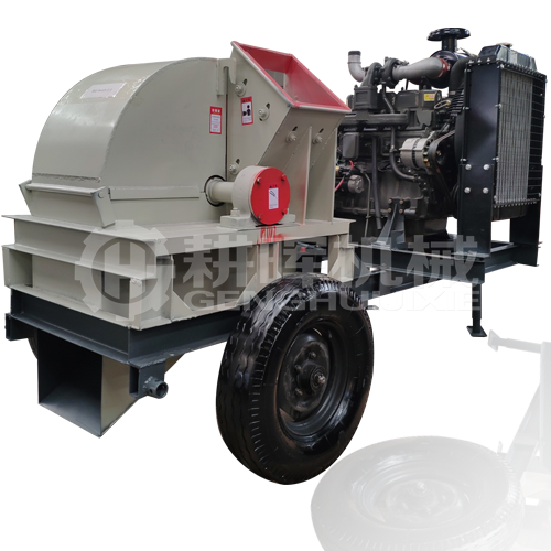 1米移動柴油菇木粉碎機大型移動柴油食用菌料粉