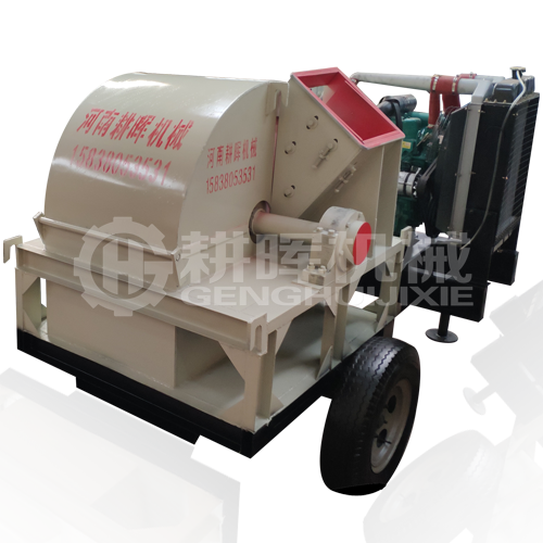 大型移動柴油木削粉碎機1米2菇木粉碎機移動柴油