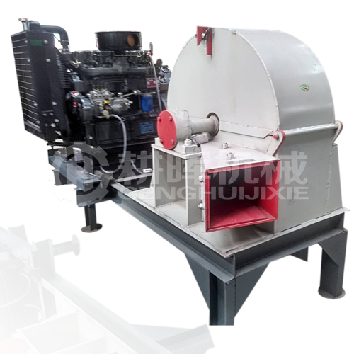 GH800柴油水平進料木削機柴油全自動食用菌鋸末機