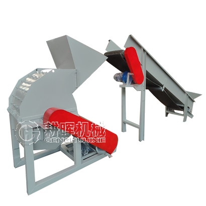 輸送帶進料稻草粉碎機 秸稈粉碎機