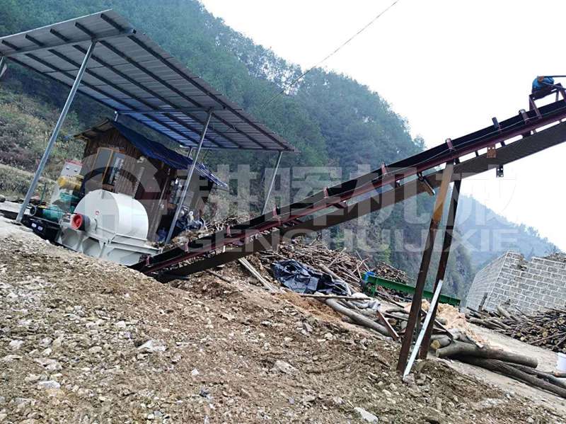 貴州木削機現場