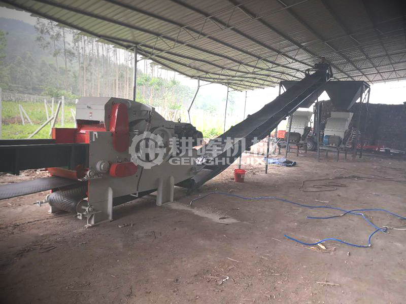 桉樹皮切碎粉碎生產(chǎn)線