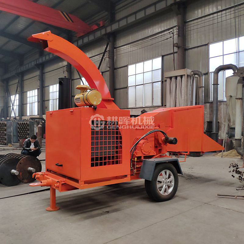 碎木機新型園林樹枝粉碎機大型移動鼓式園林樹