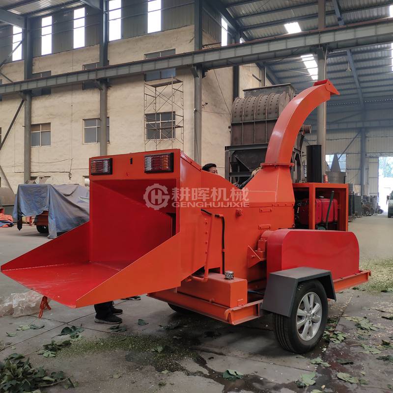 碎木機新型園林樹枝粉碎機大型移動鼓式園林樹