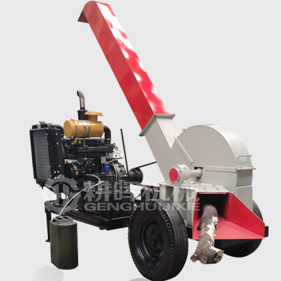 水平進(jìn)料移動(dòng)柴油樹(shù)枝切片機(jī)下進(jìn)口移動(dòng)柴油樹(shù)