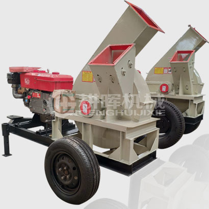 柴油動(dòng)力削片機(jī)柴油機(jī)木材削片機(jī)移動(dòng)木柴削片