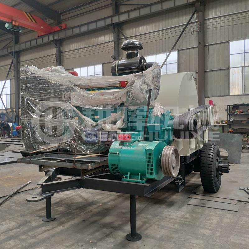 1500型移動(dòng)木材粉碎車(chē)330馬力柴油機(jī)自發(fā)電GH1500移