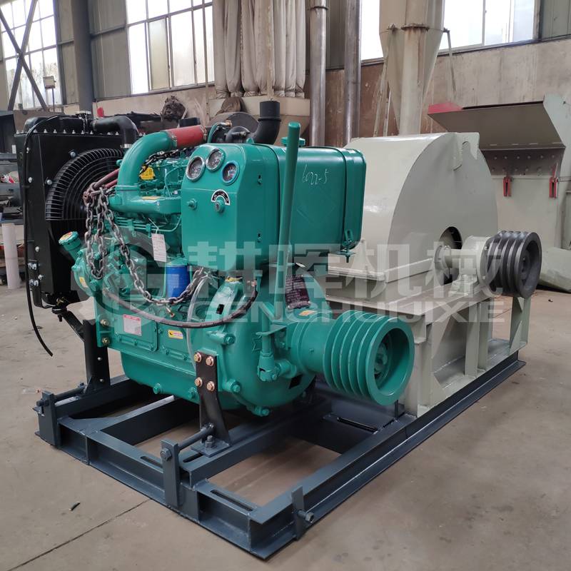 中型柴油機樹枝粉碎機燒油的菇木粉碎機GH800柴油