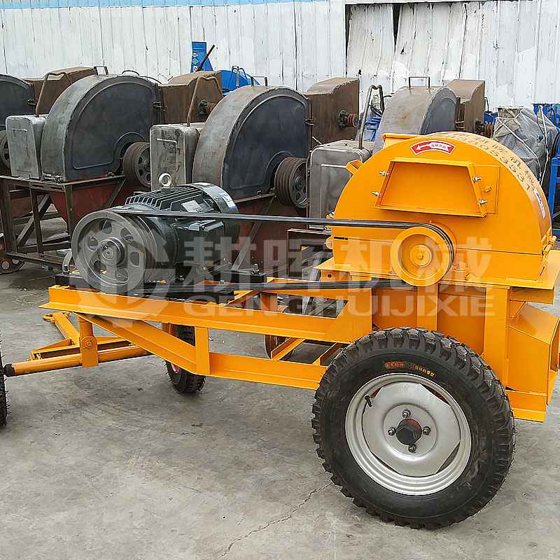 GH600移動電機版木削機菇木粉碎機