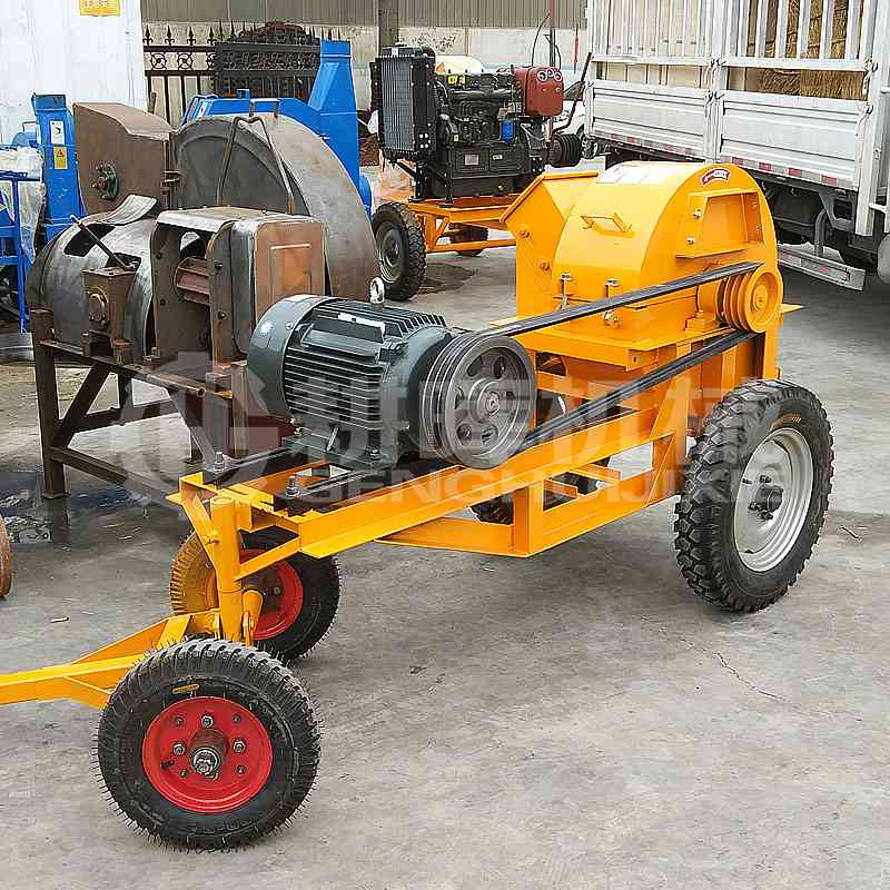 GH600移動電機版木削機菇木粉碎機