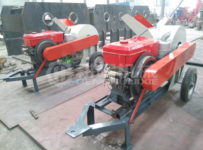 GH600移動柴油木削機燒油移動的碎枝機