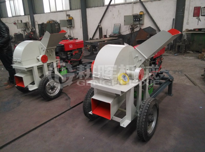 GH600移動柴油木削機燒油移動的碎枝機