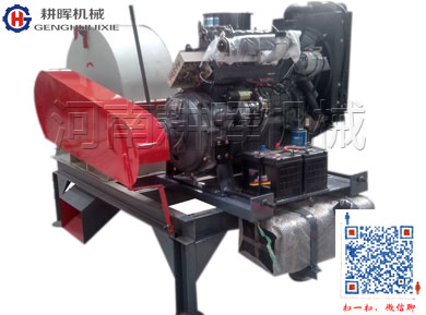 GH800柴油水平進料木削機柴油全自動食用菌鋸末機