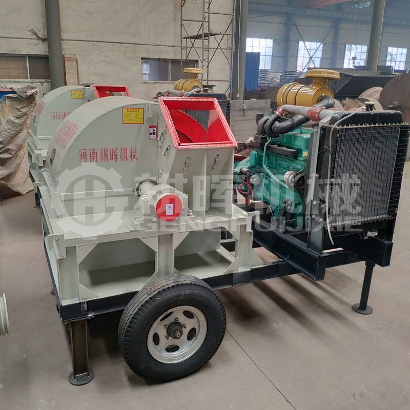 大型移動柴油木削粉碎機1米2菇木粉碎機移動柴油