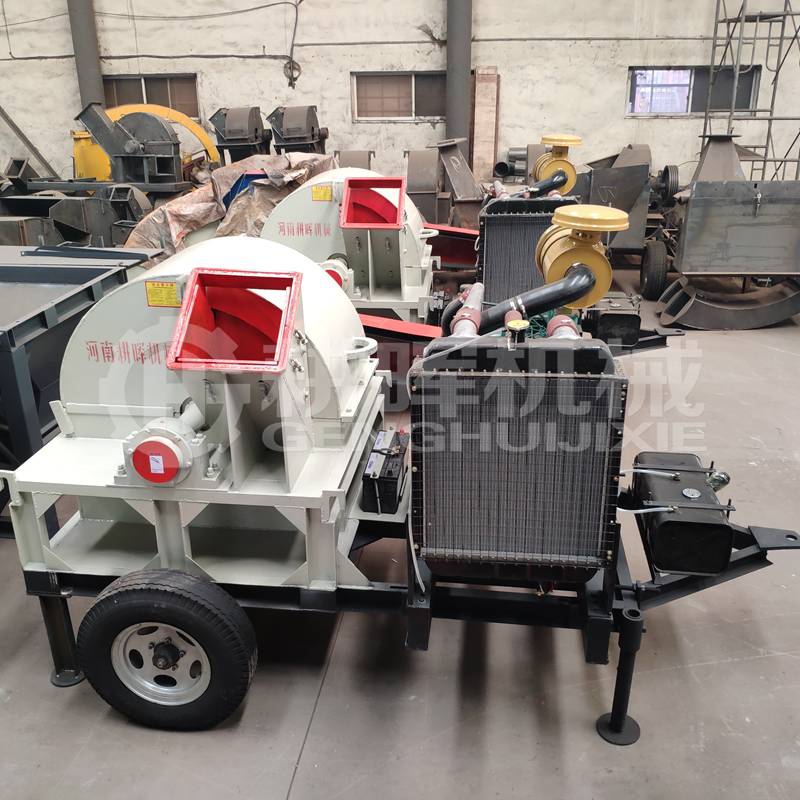 大型移動柴油木削粉碎機1米2菇木粉碎機移動柴油