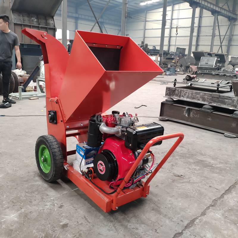 小型手推式樹枝粉碎機(jī)小型柴油手推碎枝機(jī)