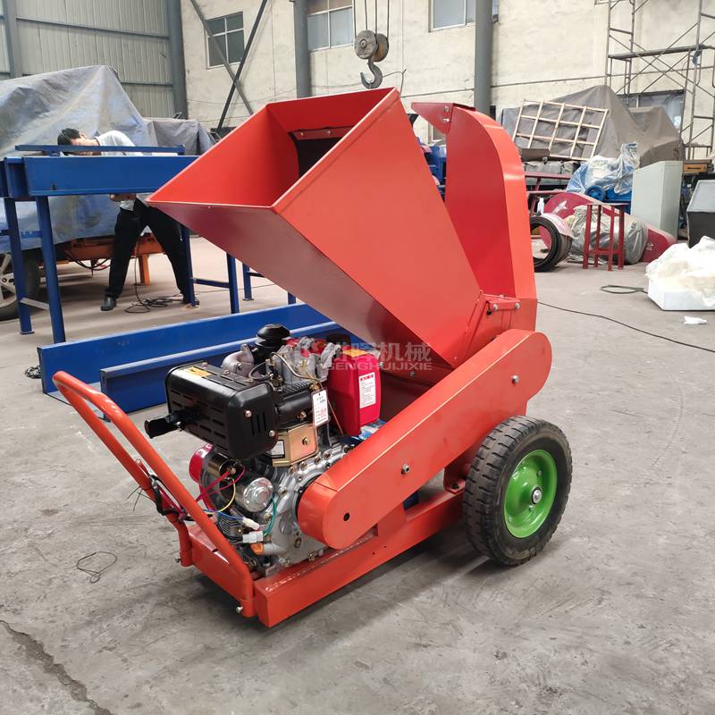 小型手推式樹枝粉碎機(jī)小型柴油手推碎枝機(jī)