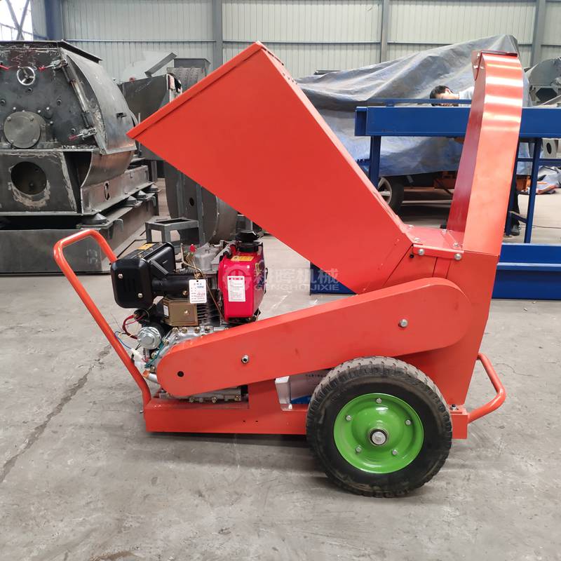 小型手推式樹枝粉碎機(jī)小型柴油手推碎枝機(jī)