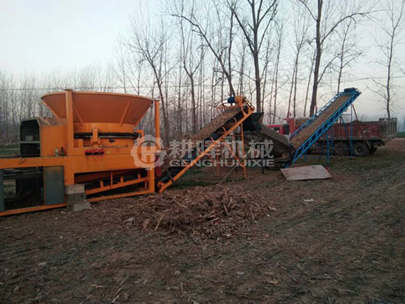 圓盤樹根粉碎機現場