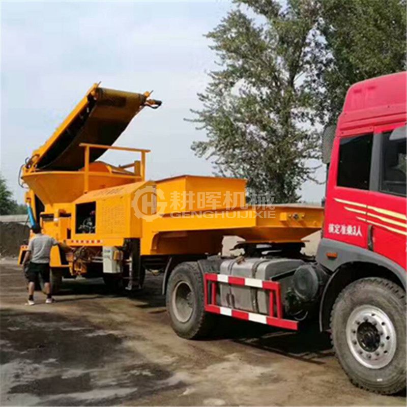 圓盤樹根粉碎機現場