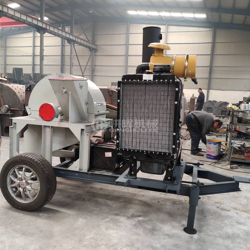 移動柴油樹枝粉碎機GH800移動柴油木削機