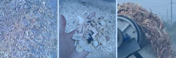 大型木板破碎機抓機上料木板破碎機鏟車喂料木